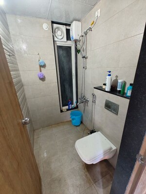 Bathroom in 2 BHK Apartment at Rama Fusion Towers, Hinjewadi – for Rent