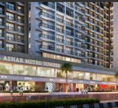 2 BHK + Pooja Room,Study Room Apartment For Sale in Ashar Metro Towers