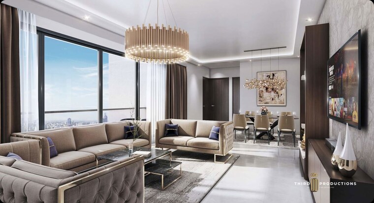 Living Room, mantra-mirari 3 Bedroom 1180 Sq.Ft. Apartment In Koregaon Park Pune 10356462