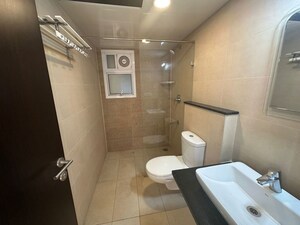 Bathroom in 4 BHK Apartment at Prestige Pine Wood, Koramangala – for Rent