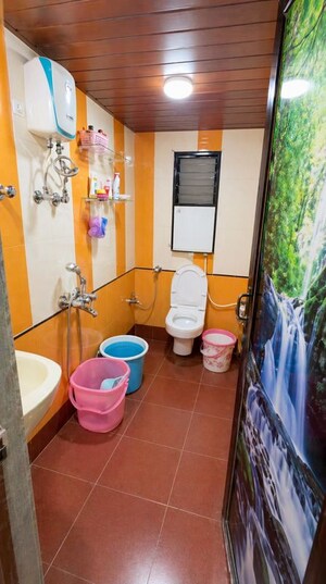 Bathroom in 3 BHK Apartment at Olive Apartment, Nalasopara West – for Sale