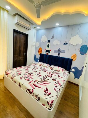 Bedroom in 3.5 BHK Builder Floor at DLF Gardencity Enclave, Sector 93 – for Sale