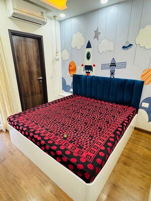 Bedroom in 3.5 BHK Builder Floor at DLF Gardencity Enclave, Sector 93 – for Sale