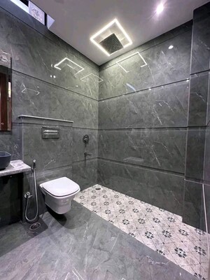 Bathroom in 3 BHK Apartment at Chattarpur – for Rent