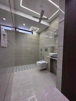 Bathroom in 3 BHK Apartment at Chattarpur – for Rent