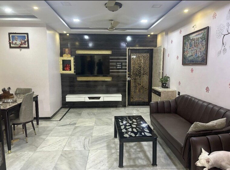 Living Room, maheshwari-niketan-apartment 2 Bedroom 800 Sq.Ft. Apartment In Uthalsar Thane 10356751