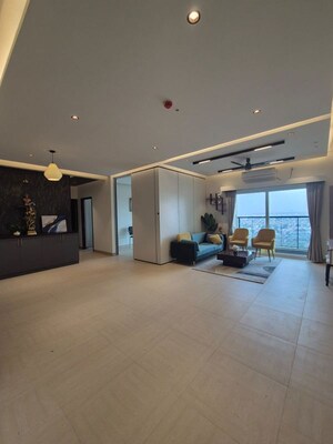 Living Room in 3 BHK Apartment at Puravankara Purva Atmosphere, Thanisandra Main Road – for Sale