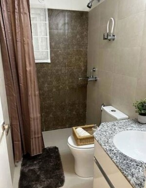 Bathroom in 3 BHK Apartment at Pardos Okas Residency, Sushant Golf City – for Rent