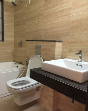 Bathroom in 3 BHK Apartment at Lodha Meridian, Kukatpally – for Rent