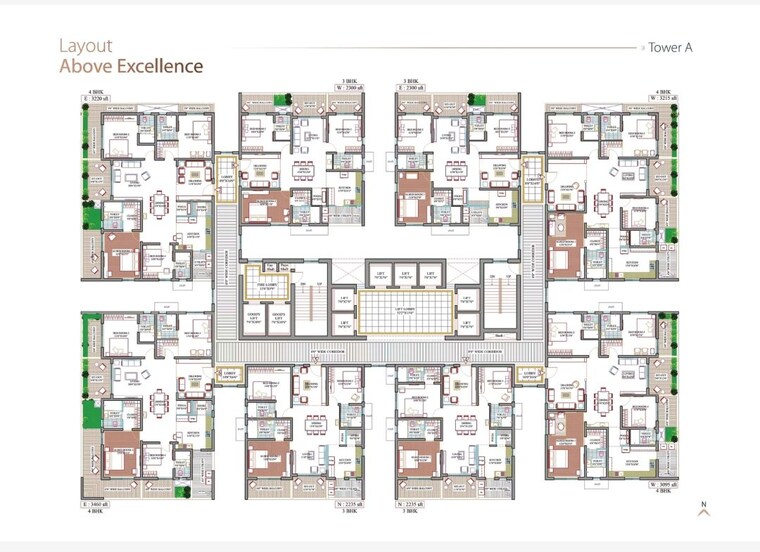 Master Plan, yula-globus-neo 4 Bedroom 3215 Sq.Ft. Apartment In Kokapet Hyderabad 10356805