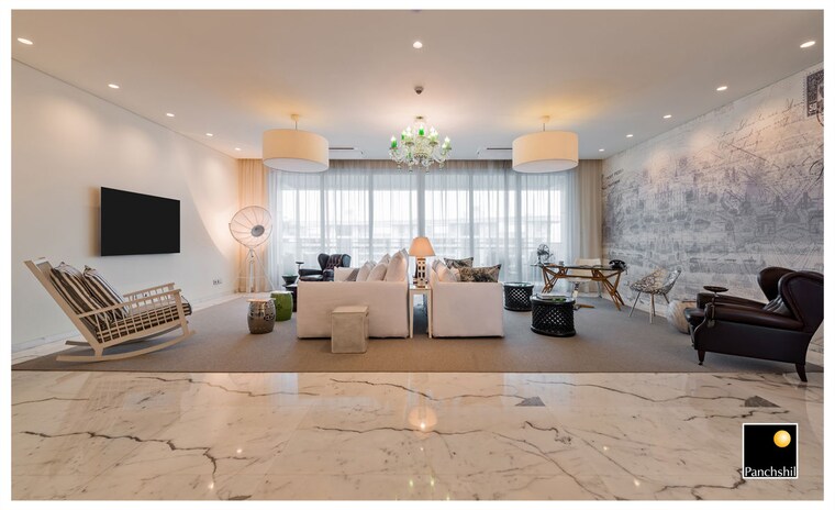 Living Room, panchshil-yoopune 4 Bedroom 5893 Sq.Ft. Apartment In Hadapsar Pune 10356828