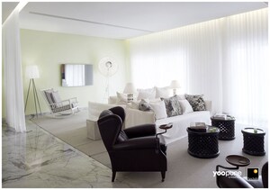 Living Room in 4 BHK Apartment at Panchshil YooPune, Hadapsar – for Rent