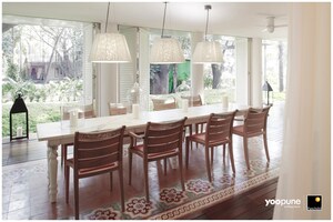 Dining area in 4 BHK Apartment at Panchshil YooPune, Hadapsar – for Rent
