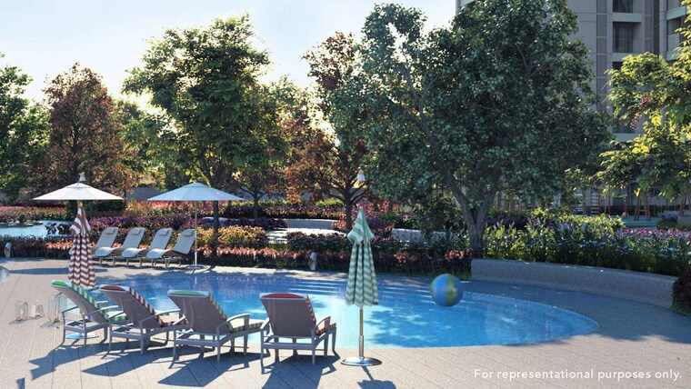 Swimming Pool, sagitarius-bluegrass-residences-tower-2 3.5 Bedroom 1327 Sq.Ft. Apartment In Kalyani Nagar Pune 10356887