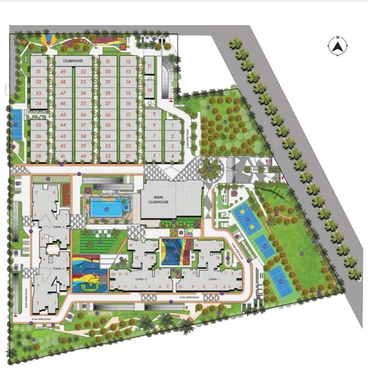 Master Plan, sattva-songbird 4 Bedroom 3450 Sq.Ft. Villa In Budigere Cross Bangalore 10356915