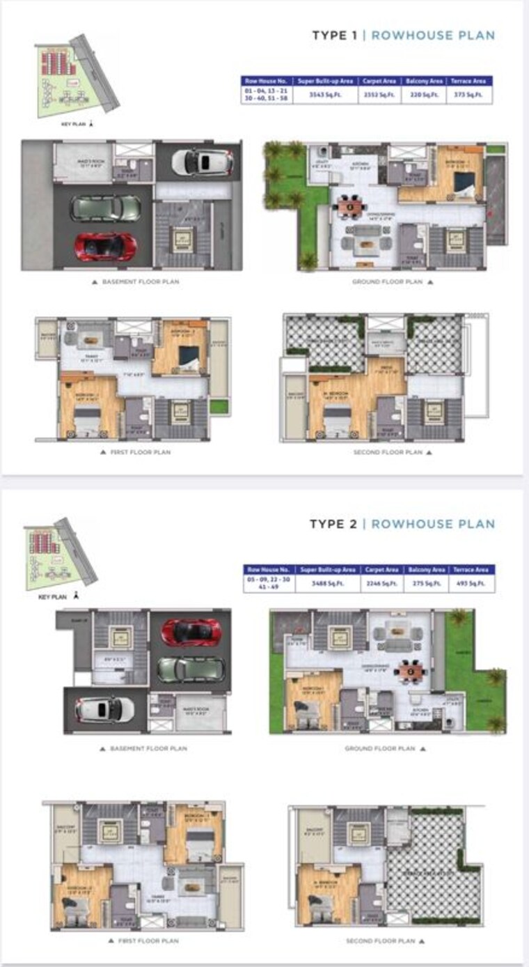 Floor Plan, sattva-songbird 4 Bedroom 3450 Sq.Ft. Villa In Budigere Cross Bangalore 10356915