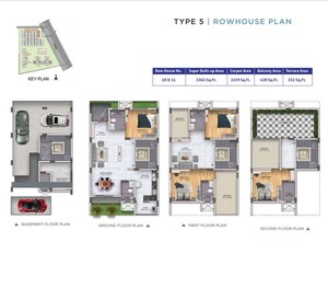 Floor Plan in 4 BHK Villa at Sattva Songbird, Budigere Cross – for Sale