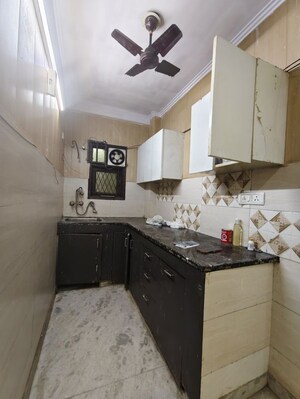 Kitchen in 2 BHK Builder Floor at Kalkaji – for Rent