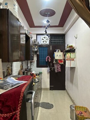Kitchen in 1 BHK Builder Floor at Maan Sona Apartments, Shahberi – for Rent