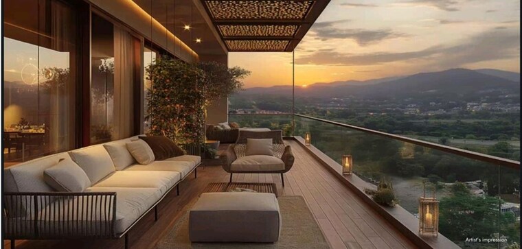 Balcony, lodha-camelot 3 Bedroom 1270 Sq.Ft. Apartment In Wagholi Pune 10357097