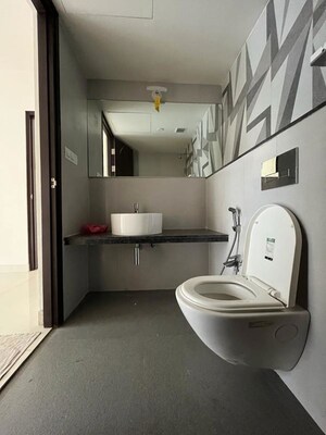 Bathroom in 1 BHK Apartment at Lodha Casa Viva, Majiwada – for Rent