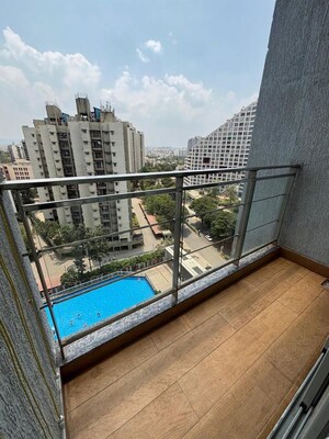 Balcony in 2.5 BHK Apartment at Amanora Trendy Homes, Hadapsar – for Rent