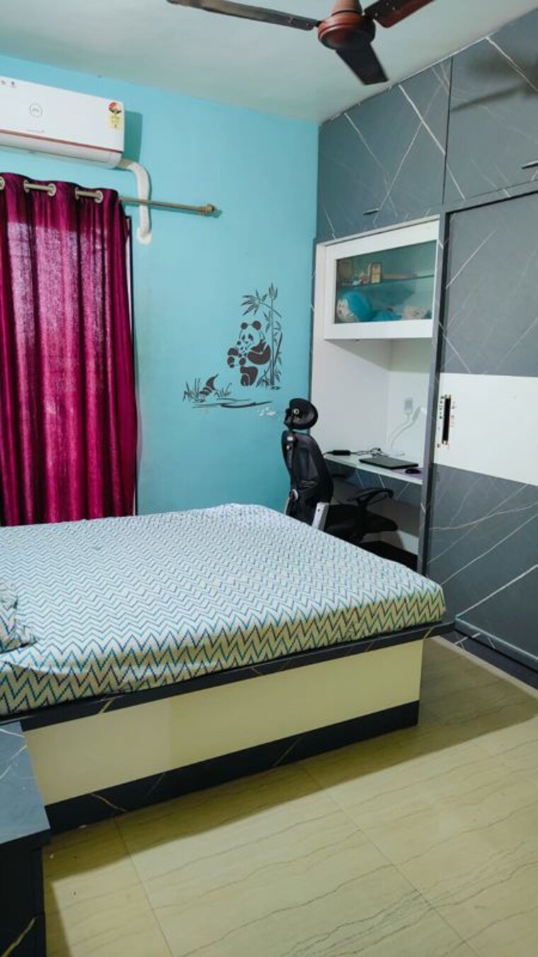 Bedroom, om-aishwarya-residency 2 Bedroom 900 Sq.Ft. Apartment In Wakad Pune 10357448