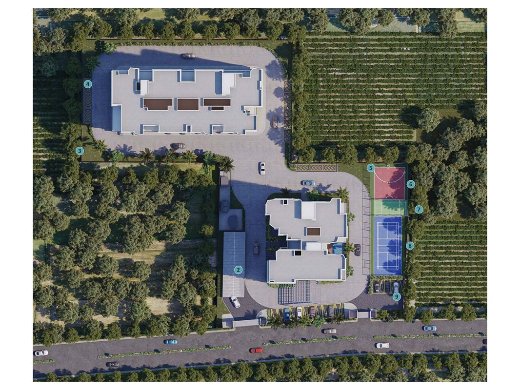 3.5 BHK + Pooja Room,Study Room 2295 Sq.Ft. Apartment in Meda The Water Edge