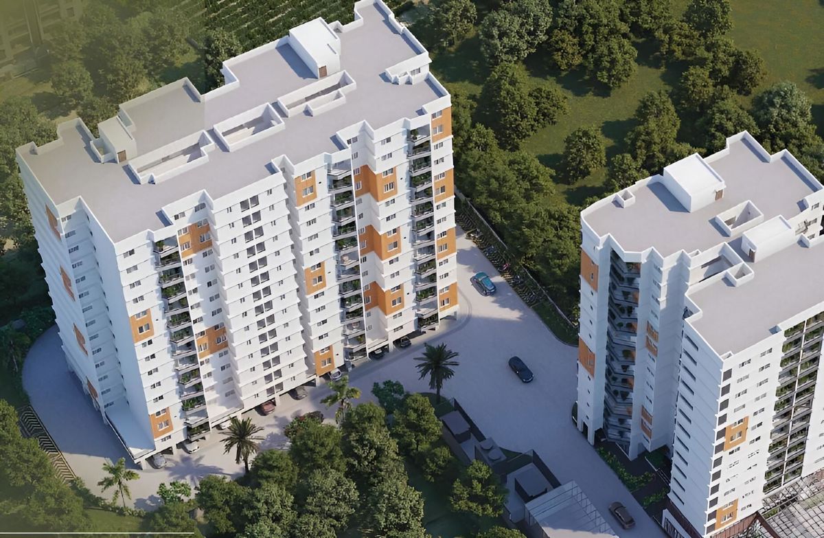 3 BHK + Pooja Room,Servant Room,Study Room,Extra Room,Basement 2023 Sq.Ft. Apartment in Meda The Water Edge