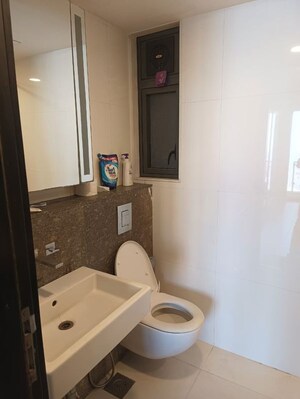 Bathroom in 2 BHK Apartment at Lodha New Cuffe Parade, Wadala – for Rent