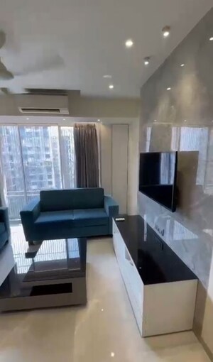Living Room in 3 BHK Apartment at Ajmera Beverly Hills and Royal Empire, Andheri West – for Rent