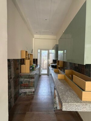 Building Lobby in 4 BHK Villa at Gaur Yamuna City – for Rent