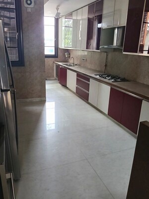 Kitchen in 4 BHK Builder Floor at Jor Bagh – for Rent