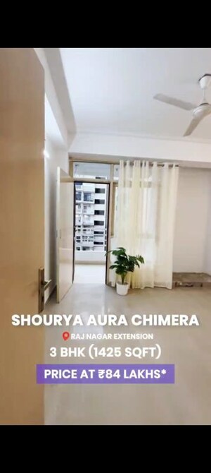 Floor Plan in 3 BHK Apartment at Nitishree Aura Abode, Raj Nagar Extension – for Sale