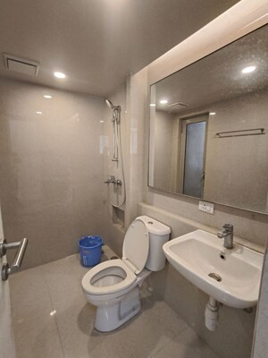 Bathroom in 3 BHK Apartment at Hiranandani Estate, Ghodbunder Road – for Rent