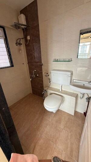 Bathroom in 3 BHK Apartment at Sugee Hiranya, Dadar West – for Rent