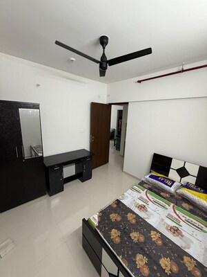 Bedroom in 2 BHK Apartment at Shapoorji Pallonji Joyville Hinjewadi, Hinjewadi – for Rent