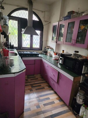 Kitchen in 2 BHK Builder Floor at Ansal Plaza Gurgaon, Palam Vihar – for Rent
