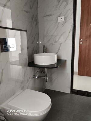 Bathroom in 3 BHK Apartment at Amits Bloomfield, Ambegaon Budruk – for Rent