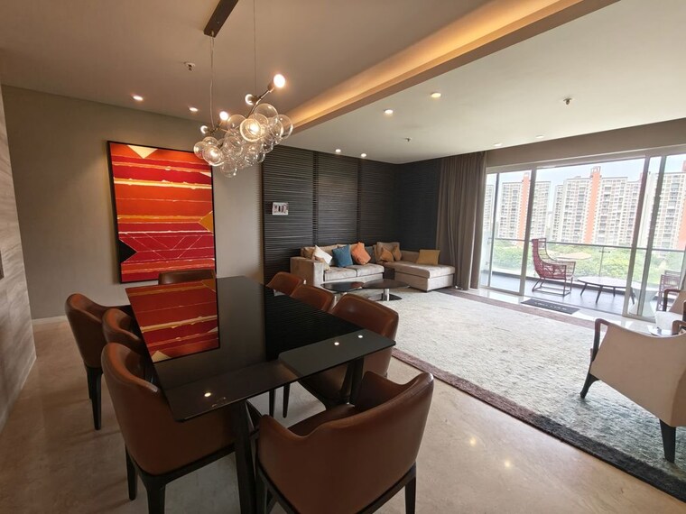 Living Room, lodha-belmondo 4 Bedroom 2200 Sq.Ft. Apartment In Gahunje Pune 10358353