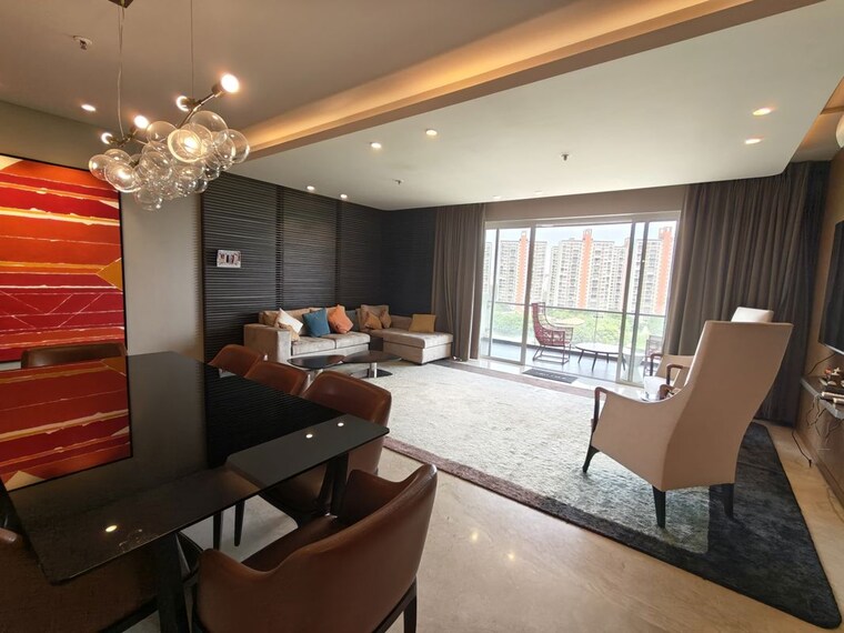Living Room, lodha-belmondo 4 Bedroom 2200 Sq.Ft. Apartment In Gahunje Pune 10358353