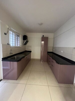Kitchen in 3 BHK Apartment at Meenakshi Greens, Jp Nagar – for Rent