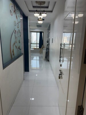 Building Lobby in 2.5 BHK Apartment at Oberoi Realty Woods, Goregaon East – for Rent