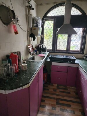 Kitchen in 2 BHK Builder Floor at Ansal Plaza Gurgaon, Palam Vihar – for Rent