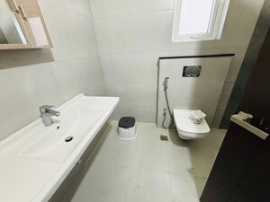 Bathroom in 5 BHK Villa at Rajapushpa Green Dale, Tellapur – for Rent