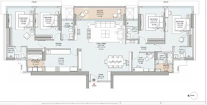 Floor Plan in 4 BHK Apartment at Godrej Vistas, Vikhroli East – for Sale