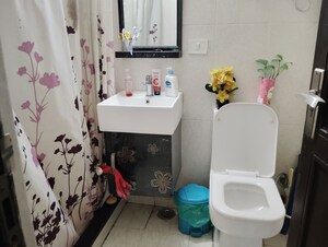 Bathroom in 1 BHK Builder Floor at Kalkaji – for Rent