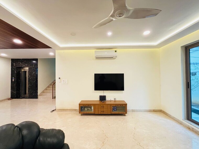 Living Room, cannon-dale 4 Bedroom 4500 Sq.Ft. Villa In Kokapet Hyderabad 10358529