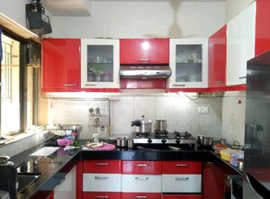 Kitchen in 3 BHK Apartment at Lodha Paradise, Majiwada – for Rent