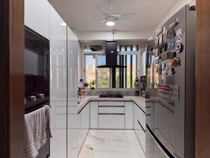Building Lobby in 3 BHK Apartment at Omkar Alta Monte, Malad East – for Rent